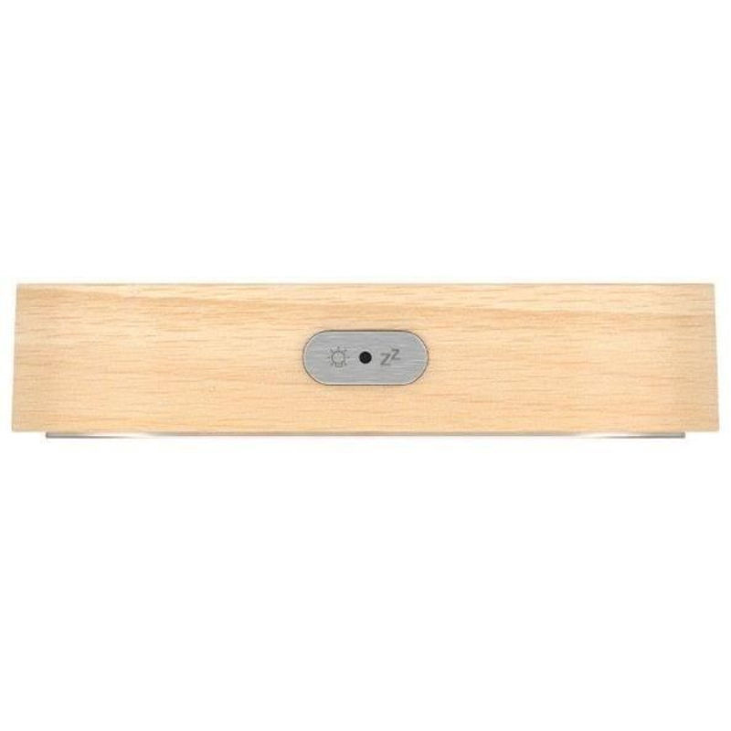 Digitaler Wecker ACUNA von CGV in Beige mit ovalem Gehäuse aus Massivholz im skandinavischen Design - Bild 3