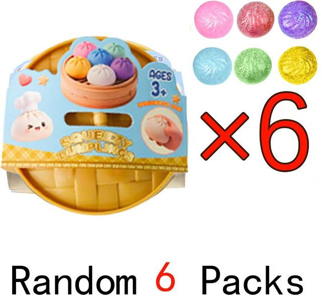 Glitzer-Knödel Squishy mit Box, Sensorisches Knetspielzeug - Bild 1