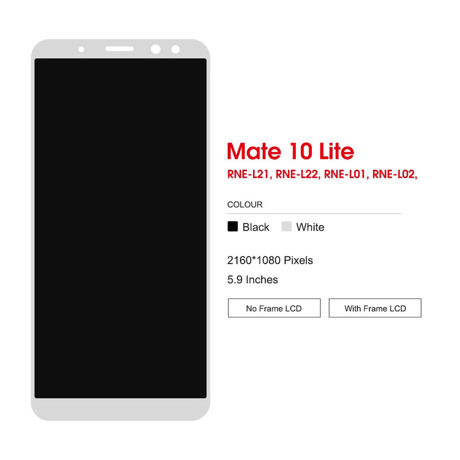 Huawei Mate 10 Lite und Nova 2i LCD Display Touch Montage Ersatzteil in Weiß (5,9 Zoll) - Bild 3