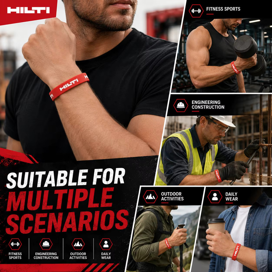 HILTI Gummi-Armband, Unisex - Bild 3