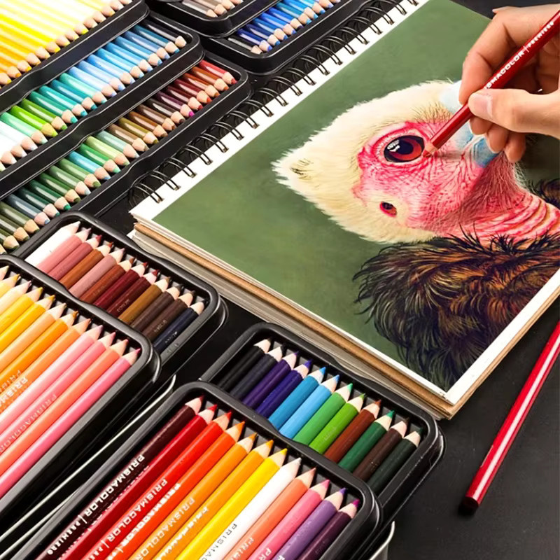 PRISMACOLOR Professionelle Ölpastell-Buntstifte Set in der Eisenbox, 72 Farben - Bild 5