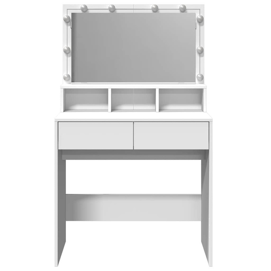 Schminktisch mit LED-Beleuchtung von VD Home Furnishing in Weiß, B/T/H: 80 x 41 x 134,5 cm - Bild 1
