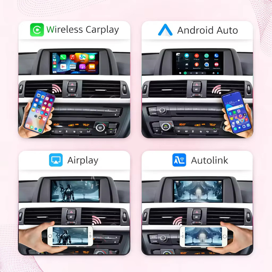 AUTOABC Kabelloser CarPlay und Android Auto Adapter für BMW NBT CIC EVO Systeme sowie MINI - Bild 3