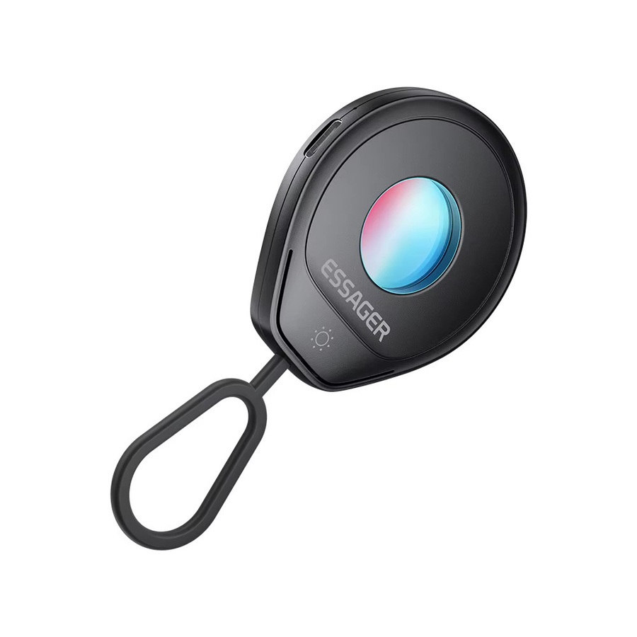 Essager Mini Kamera-Detektor Schwarz – Tragbarer Anti-Spion Infrarot Objektiv-Finder für mehr Sicherheit auf Reisen, im Hotel und im Badezimmer - Bild 6