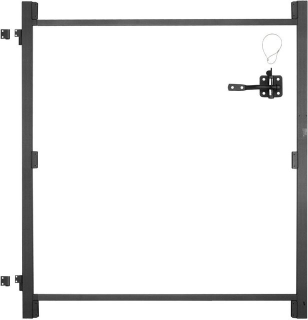 Buying Solutions MB Tor Bausatz Single Gate aus Metall in Anthrazit für Öffnungen von 91 bis 152 cm Breite und eine Zaunhöhe von 1,8 bis 2,1 m - Bild 1