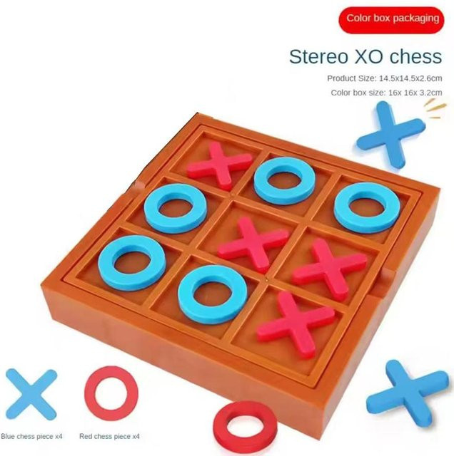 Linyi toy Tic Tac Toe Puzzle licht grau 2-teiliges Set 3-6 Jahre - Bild 1