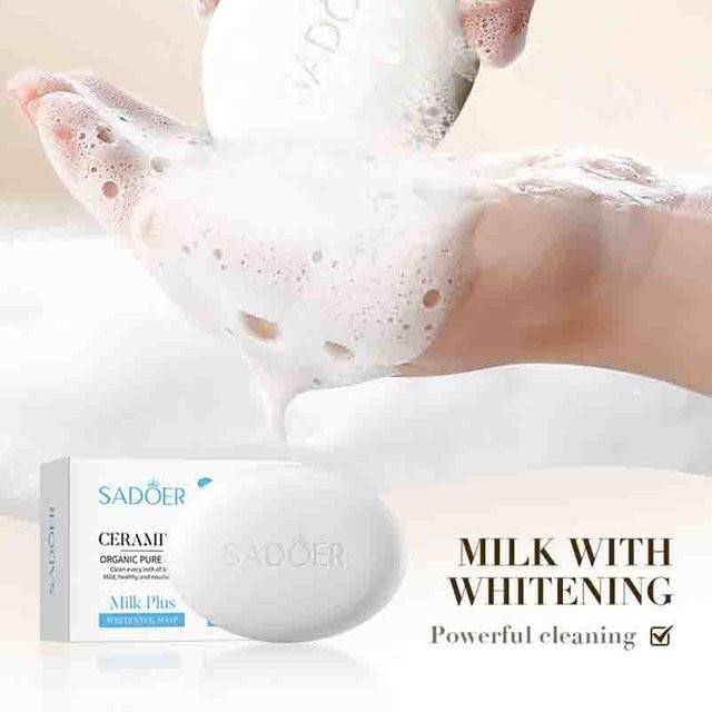 SADOER Milch-Gesichtsseife, Reinigungsschaum, Unisex - Bild 1