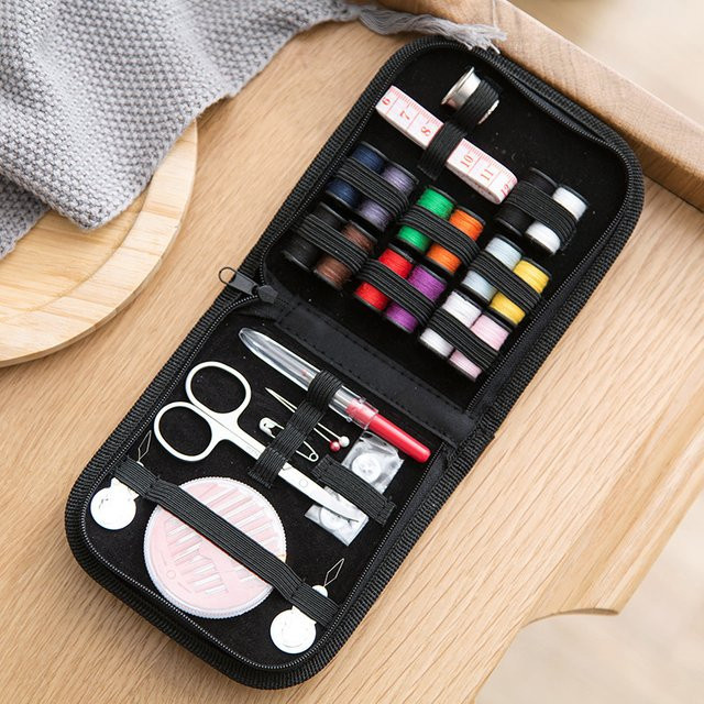 10-teiliges Reise-Nähzubehör-Set mit Nadel und Faden für Reparaturen und Anfänger - Bild 1