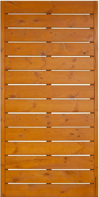 Sichtschutzzaunelement Faro von Andrewex aus Kiefernholz, lackiert, braun, Höhe: 180 cm, Breite: 90 cm - Bild 1