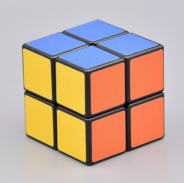 Cube Basic 2 Schichten Würfel Puzzle, Zauberwürfel, schwarz, ab 8 Jahren - Bild 1