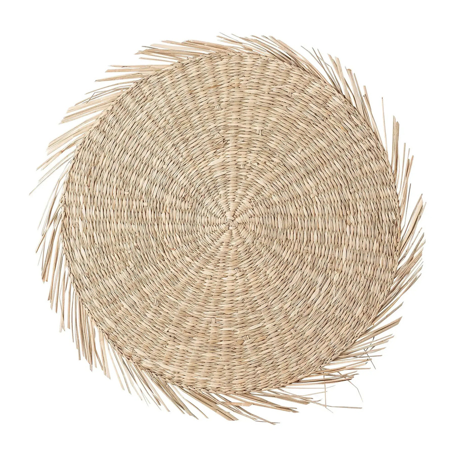 Bloomingville Platzset Ilsa aus Seegras in Natur Beige Durchmesser: 38 cm - Bild 1