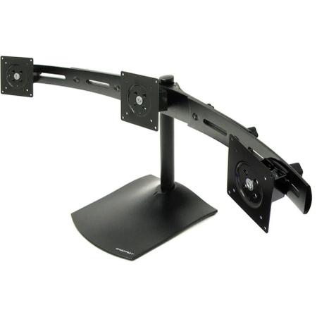 Ergotron DS100 Standfuß Monitorhalterung in Schwarz und Silber