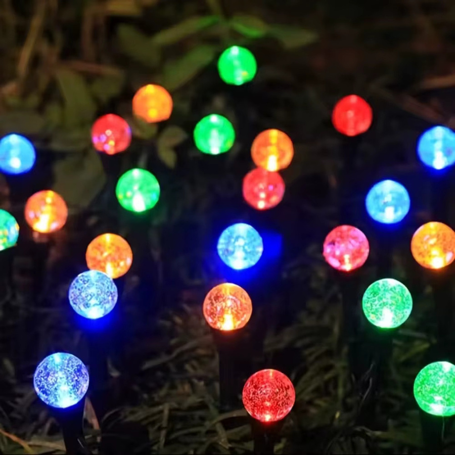 Solar Inground Bubble Globe Pathway Licht Multicolor Wasserdichte Landschaftsbeleuchtung für Garten und Terrasse - Bild 5