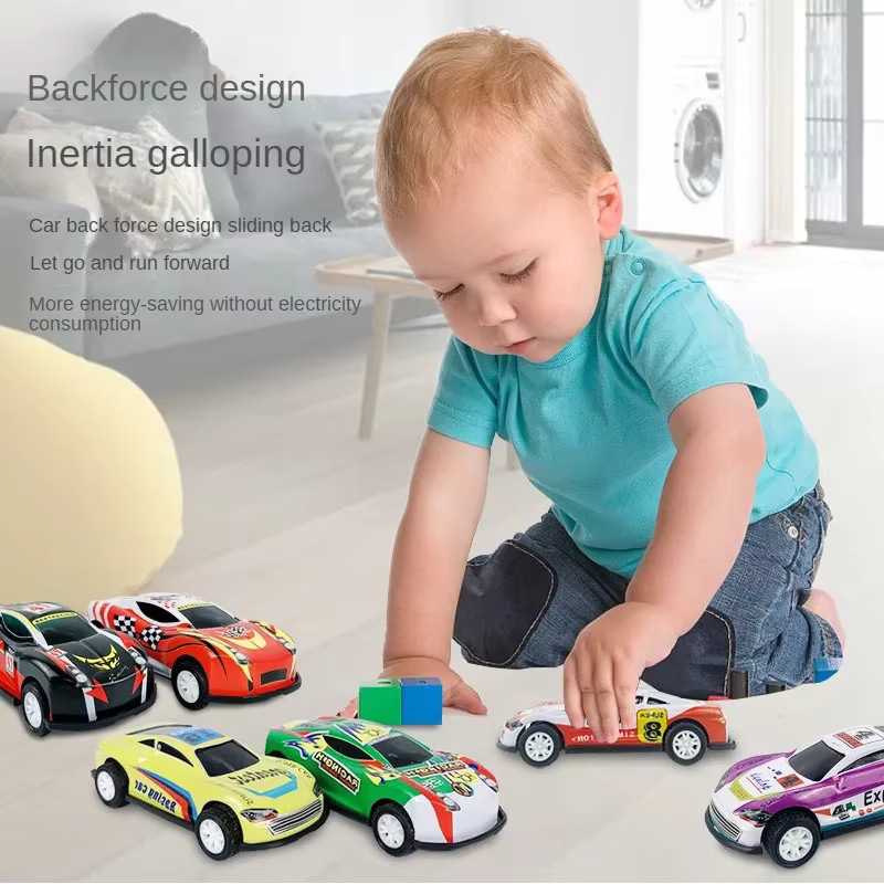 CONUSEA Cartoon Trägheit Racing Auto, Diecast Fahrzeug, Metall, Bunt / Mehrfarbig - Bild 2
