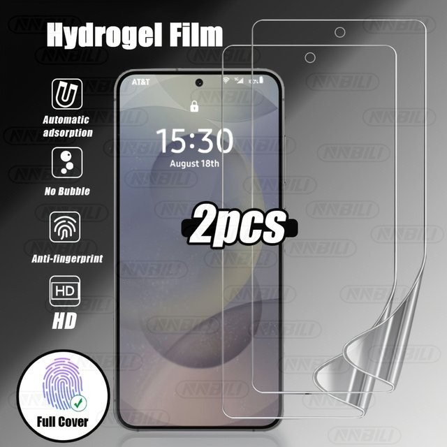 NNBILI 2 Stück selbstheilende Displayfolie für Samsung Galaxy S26 S25 S24 S23 S22 S21 Ultra, transparent und ultradünn - Bild 1