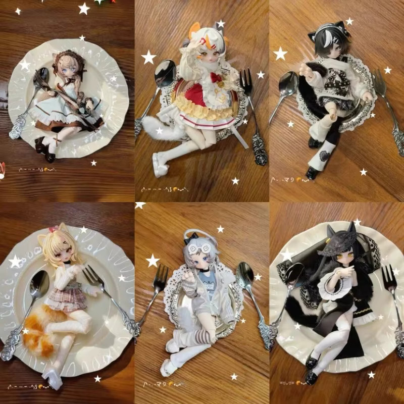 Bandai Meow Power 1/8 Bjd Blind Box Puppe, Actionfigur, Bunt / Mehrfarbig - Bild 3