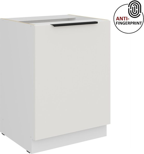Küchenunterschrank ARIA Weiss ultra matt Anti Fingerprint mit Einlegeboden Breite: 60 cm - Bild 1