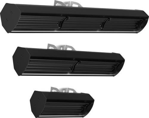 Welltherm HPKS1300 Terrassen-Strahler Schwarz mit 15m² Heizleistung - Bild 1