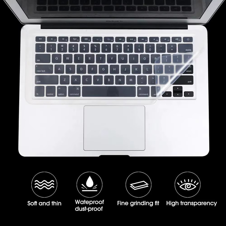 Universelle Silikon-Tastaturabdeckung für Laptop und Notebook als transparenter Anti-Staub-Schutzfilm - Bild 5
