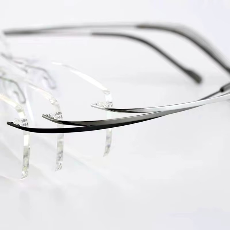 Eagwoo Korrektionsbrille, randlos, Titan, rechteckig - Bild 2