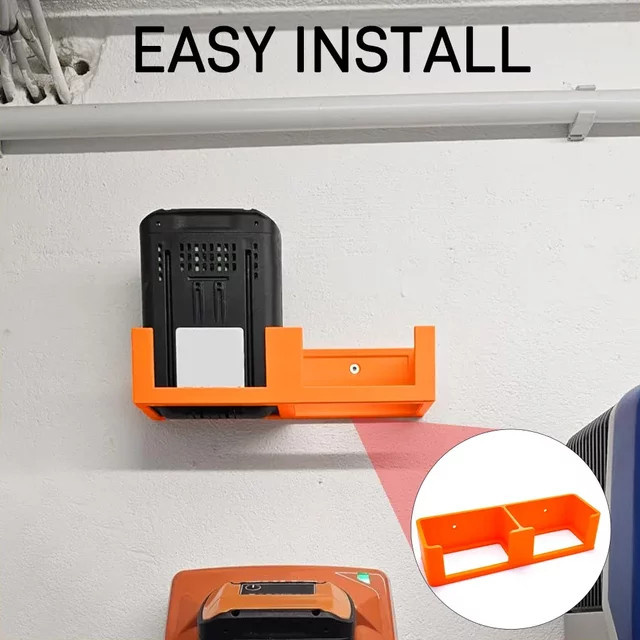 Stihl Wandhalterung für 2 Batterien AP, AP100, AP200, AP300s, AP500, AP500s – 2er Set Batterie-Basis-Ständer und Wand-Display-Aufhänger - Bild 1