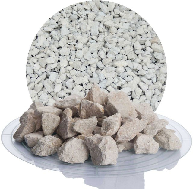 SCHICKER MINERAL Kalk Ziersplitt in Beige, Körnung 16-32 mm, 1000 kg BigBag - Bild 1