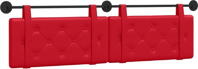 vidaXL Polsterpaneel Wandmontiert Rot Kunstleder B/H/T: 170 x 55 x 5 cm - Bild 1