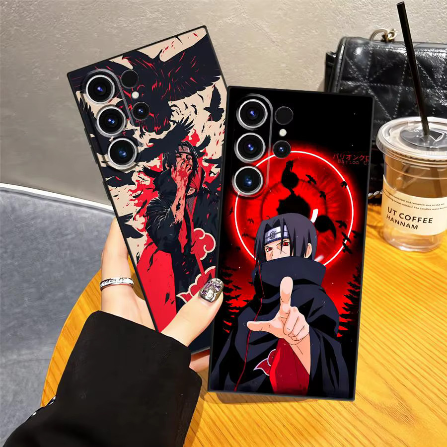 Schwarze weiche Handyhülle mit Anime Naruto Motiv für Samsung Galaxy S25 Edge S24 Plus S23 Ultra S21 FE S20 - Bild 2