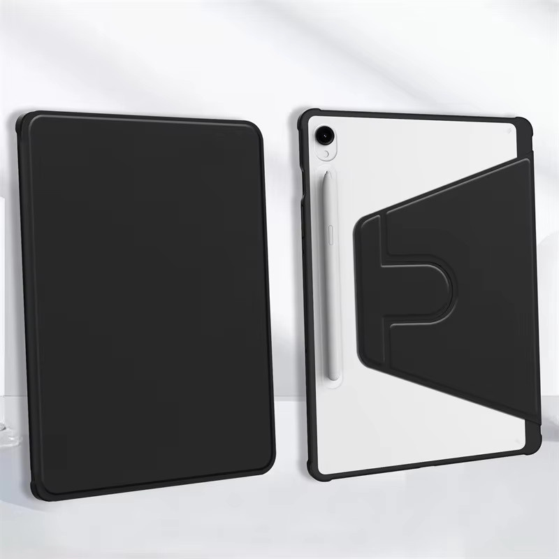 RotationCover Magnetische Schutzhülle für Samsung Galaxy Tab S10 FE und Tab S9 FE 10,9 Zoll mit Stifthalter in Schwarz - Bild 4