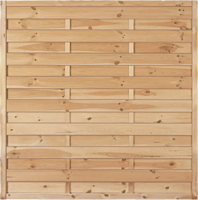 T & J Sichtschutzzaun Maxi-Massiv aus Holz in Grün, B/H: 150 x 150 cm - Bild 1