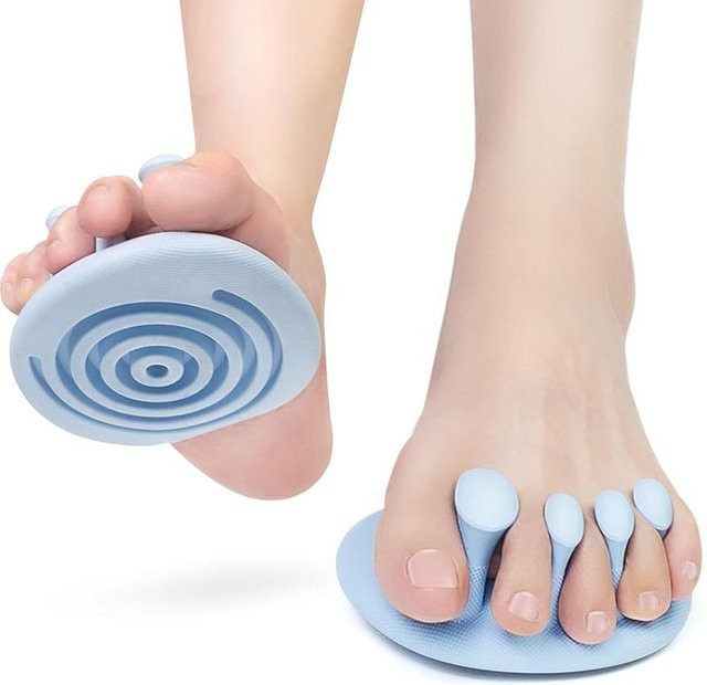 happybuySE Zehentrenner Fußmassagegerät, Blau, 10x11cm - Bild 1