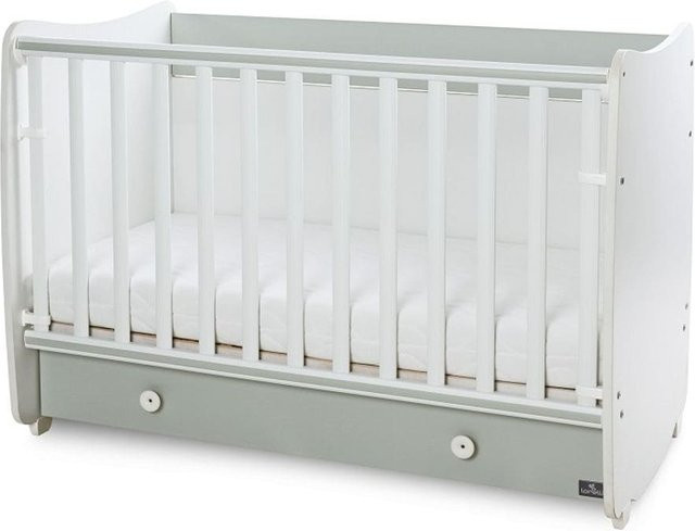 Lorelli Babybett Dream umbaubar als Kinderbett oder Schreibtisch, grün, B/H: 60 x 120 cm - Bild 1
