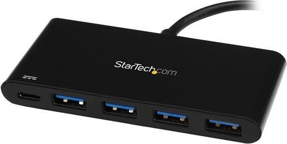 StarTech.com USB-C Hub mit 4 SuperSpeed USB 3.0 Ports und PD 2.0, Schwarz, HB30C4AFPD - Bild 1