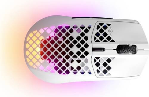SteelSeries Aerox 3 Wireless Gaming-Maus, Weiß, Bluetooth und USB-C, 18000 dpi - Bild 2