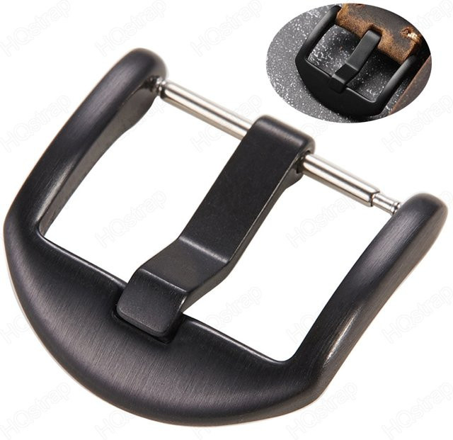 HQstrap Uhren Schnalle, Edelstahl, Schwarz, Unisex - Bild 1