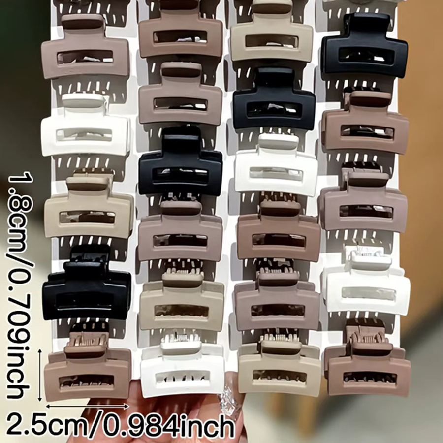 30-teiliges Set Mini-Haarspangen, braun, Retro-Stil - Bild 3