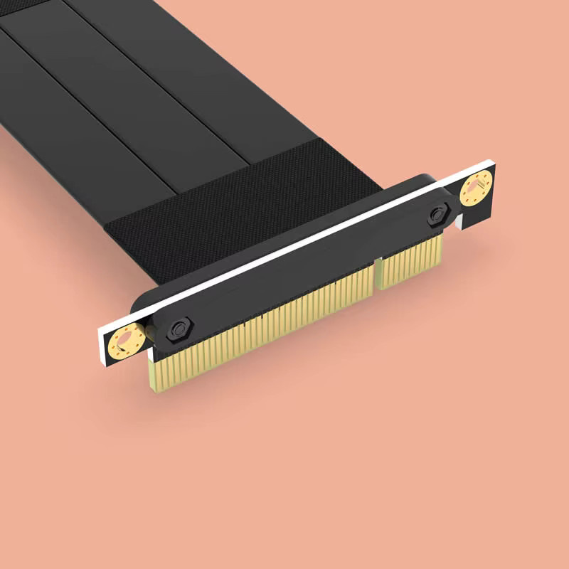 haoyexin PCI Express 8X Adapter-Riser-Karte, 90-Grad-Konverterkarte für Servergehäuse und Computer, PCI-E 3.0 x8 auf x8, Schwarz - Bild 3