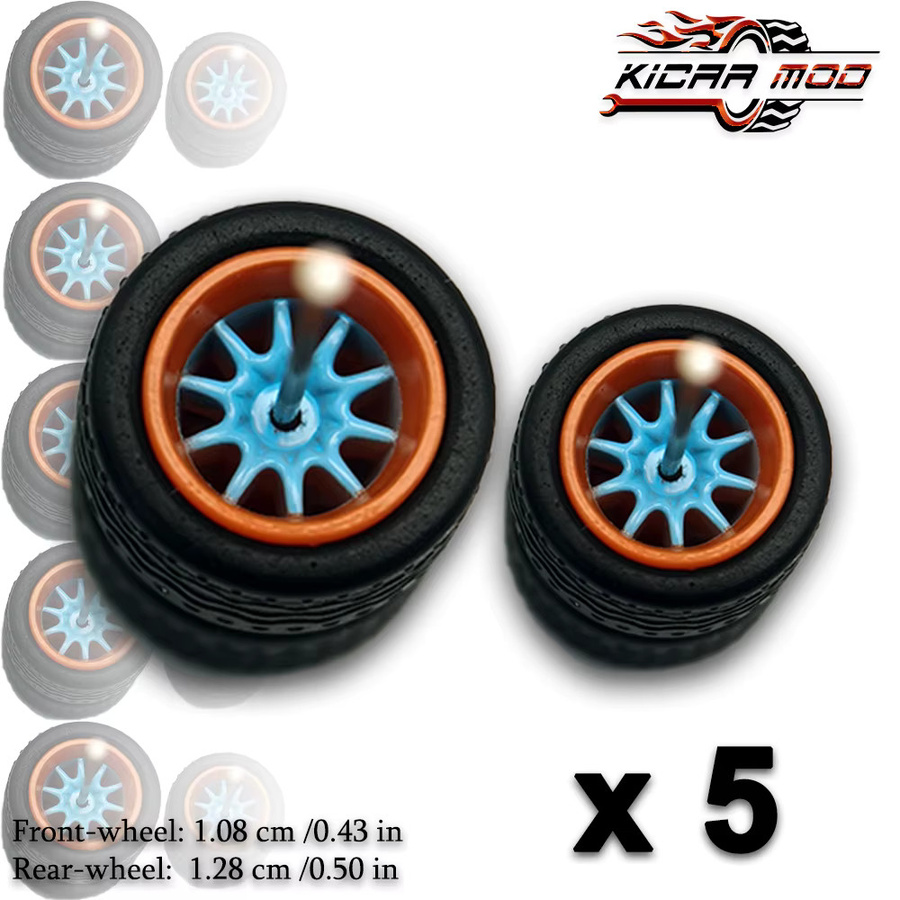 KICARMOD Golf Wheels RubberTires, Nachrüstteile für Sportwagen, 5-teiliges Set - Bild 3