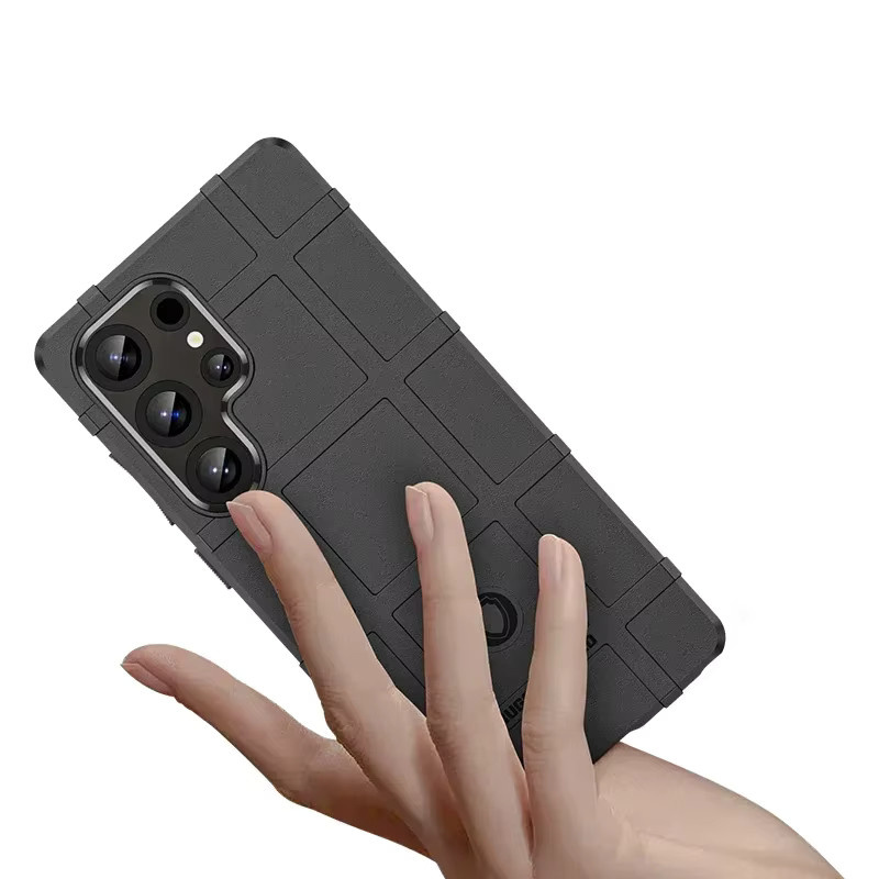 Robuste Handyhülle in Militärqualität für Samsung Galaxy S23, S24, S25 Plus, S25 Ultra und S25 FE in Schwarz - Bild 3