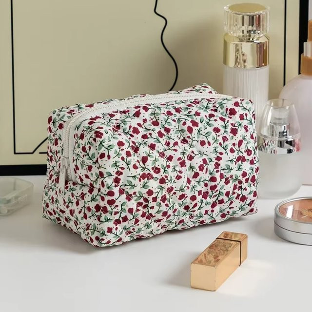 eTya Make-up Tasche, Floral bedruckt, Damen, Kosmetiktasche - Bild 1