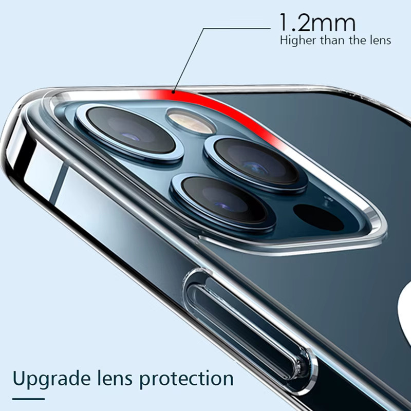 Panbon Magnetische Stoßfeste Schutzhülle für iPhone 11 bis iPhone 16 Pro Max, Matt und Transparent, Kompatibel mit MagSafe Wireless Charging - Bild 4