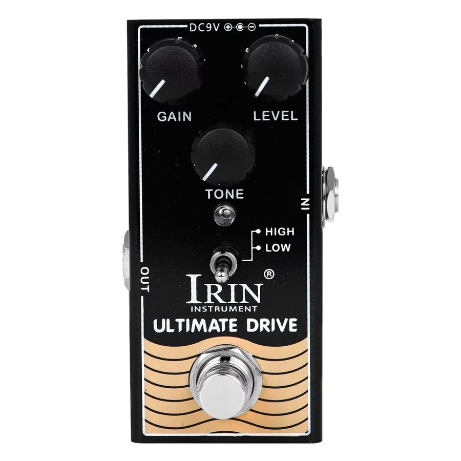 IRIN Ultimate Drive Overdrive Effektpedal in Schwarz mit True Bypass für E-Gitarren und Tube Verstärker - Bild 7