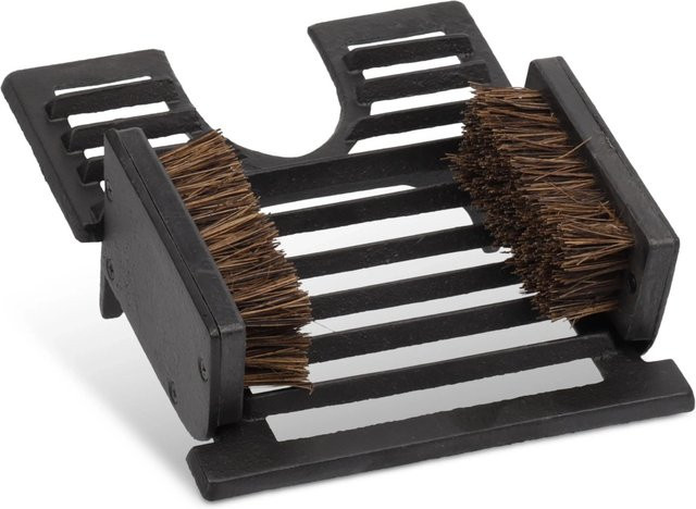 Relaxdays Schuhabstreifer aus Gusseisen in Schwarz mit Schuhauszieher, B/T/H: 10,5 x 21,5 x 26,5 cm - Bild 1