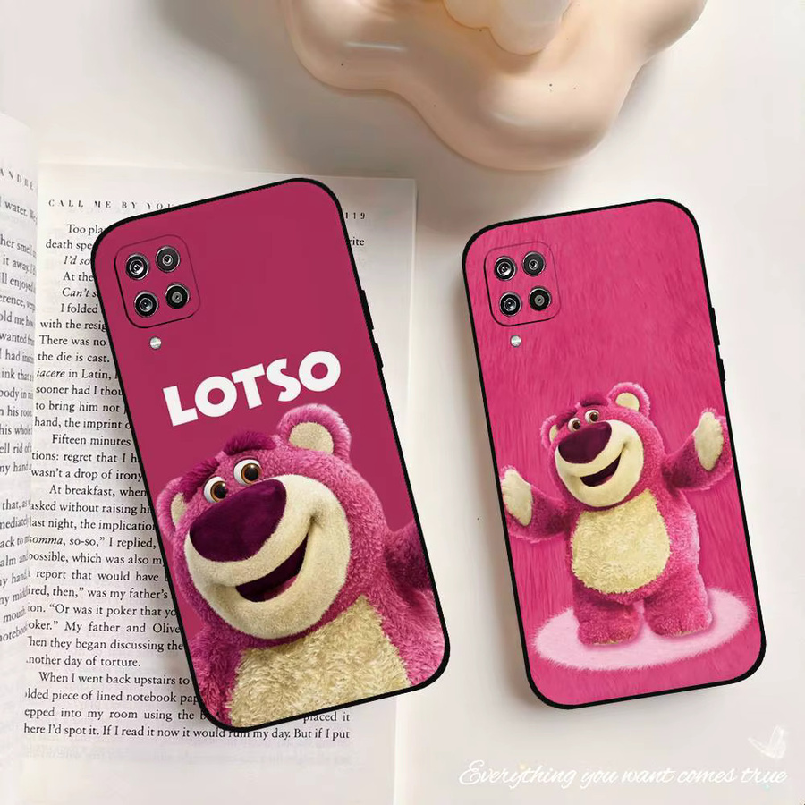 L-Lotso Huggin'Bear Soft Cover Handyhülle für Samsung Galaxy S21 S22 S23 S24 S25 S26 Ultra FE Plus 5G A52S in Pink - Bild 2