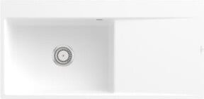Villeroy & Boch Spüle Subway Style 60 Flat bündig Einbau links, Keramik, Weiß, Breite: 60 cm - Bild 1