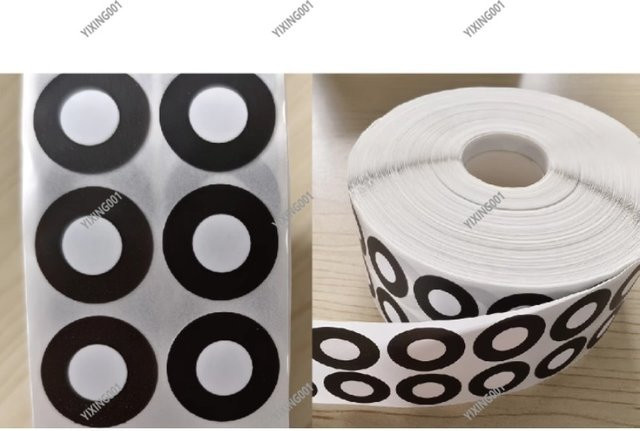 GOM Reflektierende Markierungspunkte für 3D-Scanning in Schwarz, 10000 Stück - Bild 1