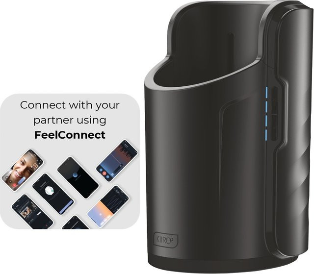 Kiiroo Masturbator-Adapter Keon WiFi in Schwarz mit Bluetooth und USB-C für FeelStroker-Masturbatoren - Bild 1
