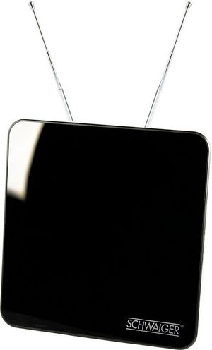 Schwaiger ZA8970 011 aktive Zimmerantenne für DVB-T2, DAB+ und FM in Schwarz - Bild 3
