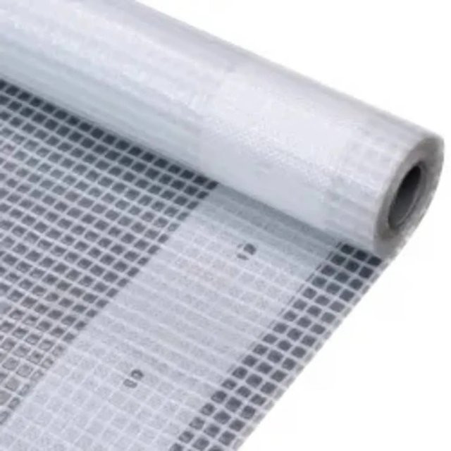 2er-Set vidaXL Gitter-Abdeckplanen aus Kunststoff, Weiß, 260 g/m², B x T: 4 x 4 m - Bild 1