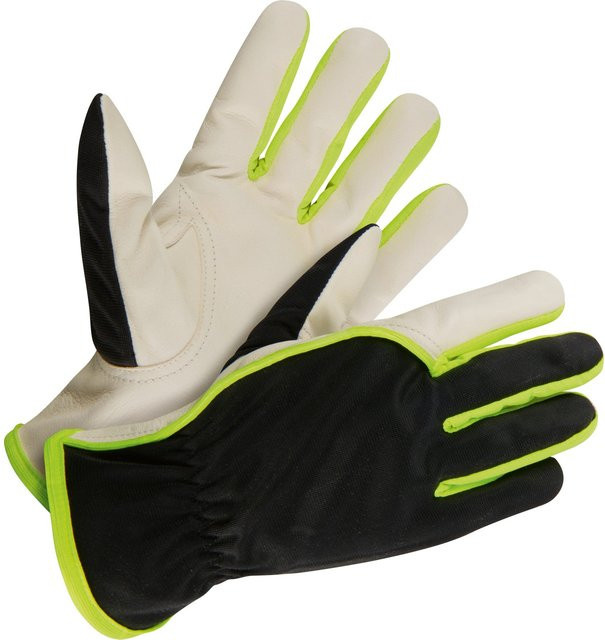 Gartenhandschuh aus Ziegenleder und Polyester in Off White, Größe 8/M - Bild 1
